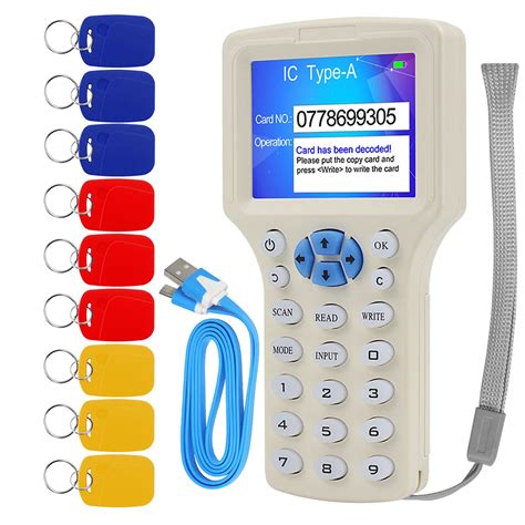 125khz rfid id card reader writer copier duplicator|rfid reader writer.